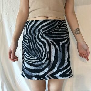 Funky Animal Print Mini Skirt